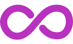 infinity symbol pinky purple
